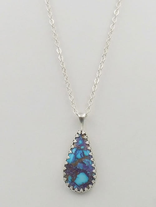 DKC-1111 Pendant Kingman purple dahlia $190 at Hunter Wolff Gallery